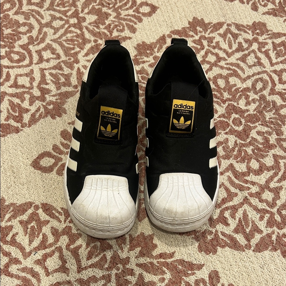 Adidas 360 Kids Black and White Shoes